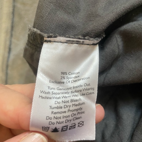 EDDIE BAUER cropped grey-washed cargo pants - Picture 8 of 9